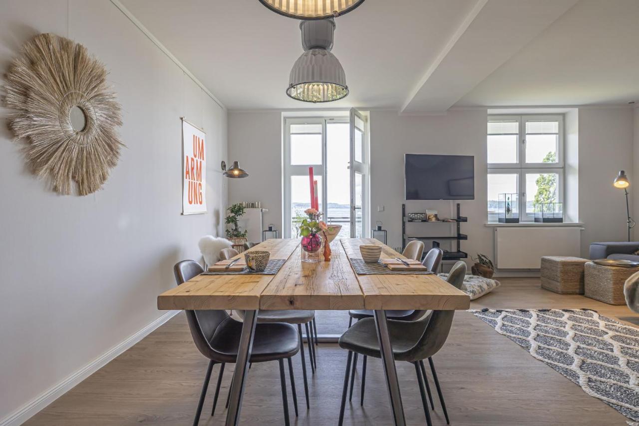 Fewo1846 - Meerfreiraum - Elegante 2-Zimmer-Wohnung Mit Balkon Und Meerblick Flensburgo Exterior foto